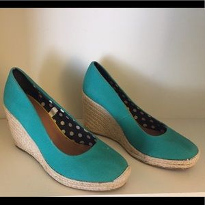 Teal espadrilles